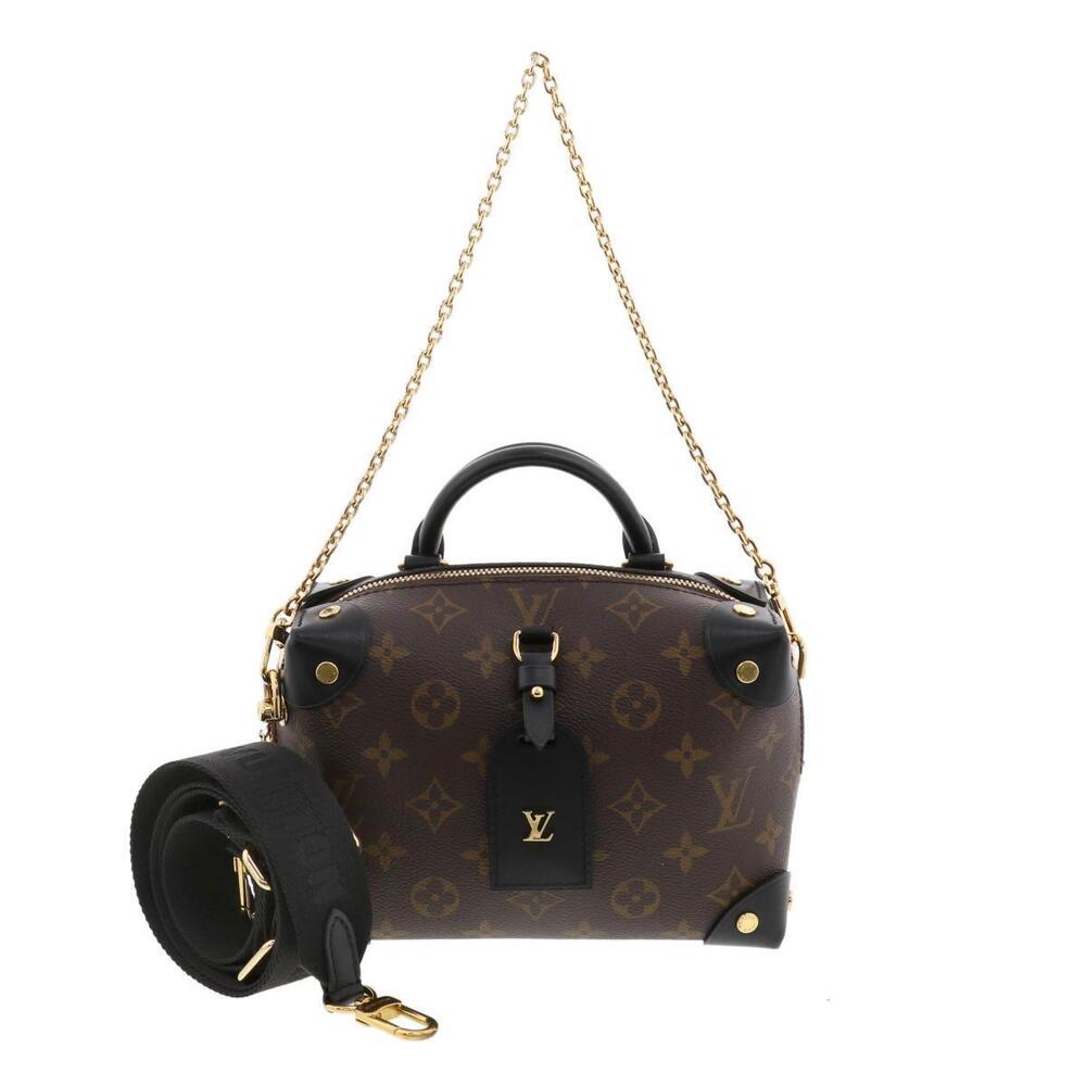 LOUIS VUITTON Malle Souple Bag Handbag Monogram Brown Leather